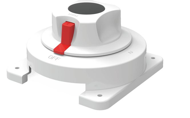 Hovedbilde Seaflo batteribryter for 2 batterier, hvit