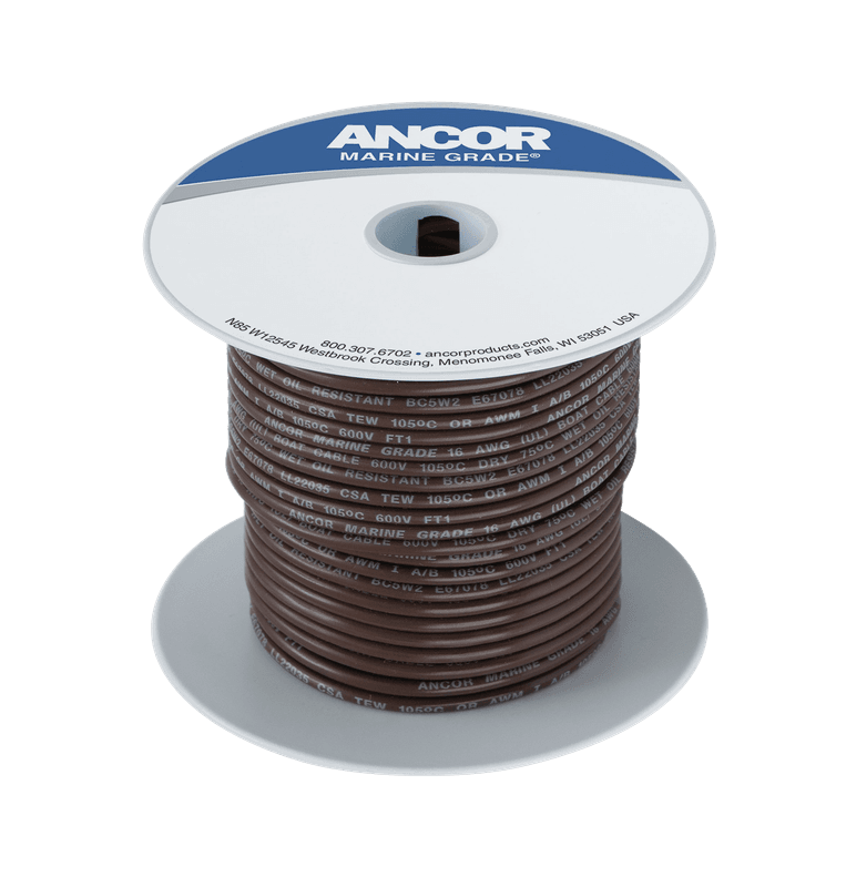 Fortinnet Marine Gradert Kobberkabel p? 3mm?, Brun - 30m