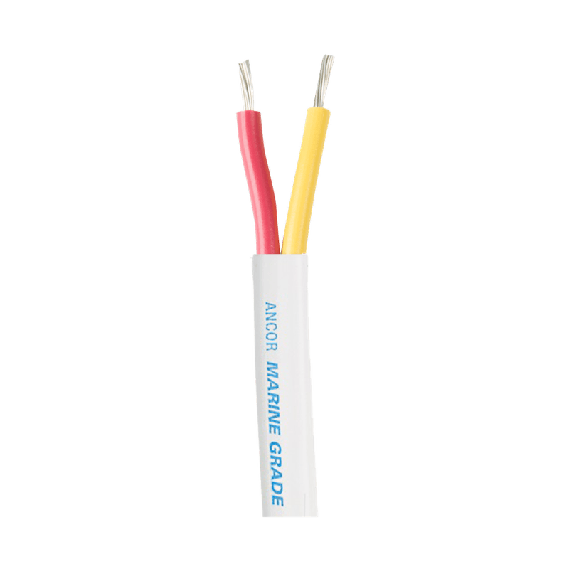 Fullfortinnet Marine Kvalitet Safety Rund Kabel 2x1mm2 - 15m
