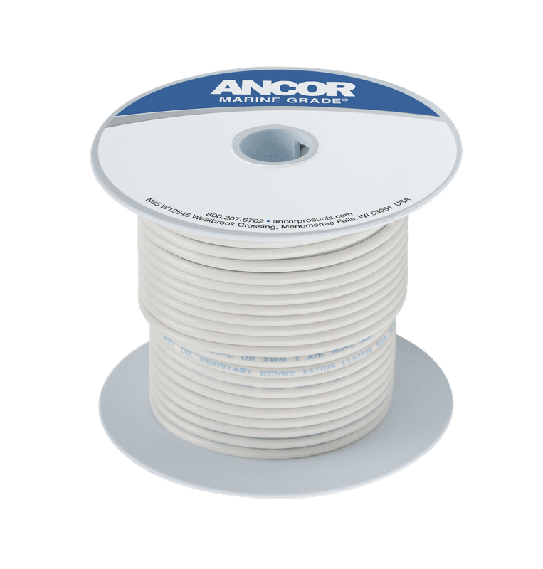 Fortinnet Marine Gradert Kobberkabel p? 1mm?, Hvit - 7.6m