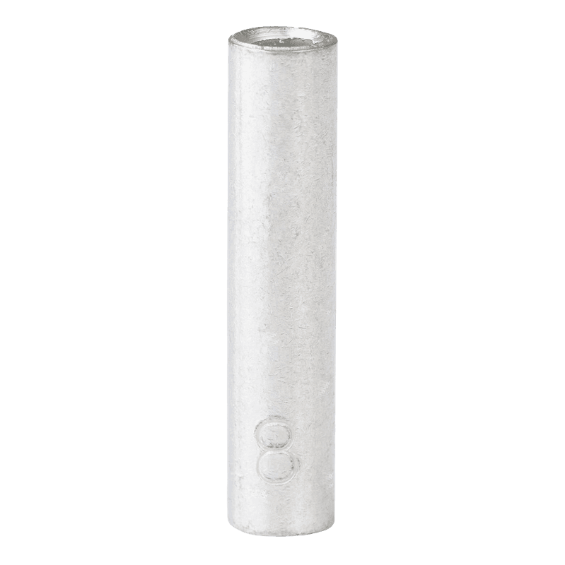 Skj?tehylse, Heavy Duty, 100% Fortinnet Kobber, 8mm? - 2stk