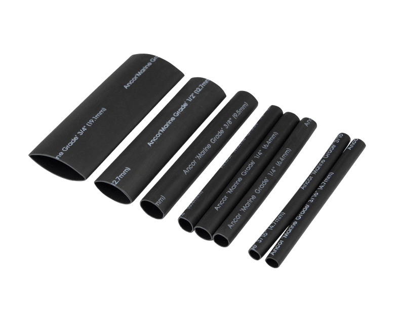 Krympestr?mpesett m/lim, XLPO, ?4.8-?19 x152mm, Svart - 8stk