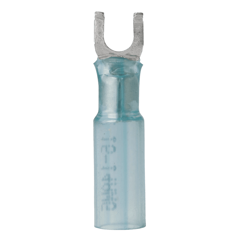 Gaffelkabelsko, Krympeplast, 1-2mm2 (16-14AWG) - 3stk