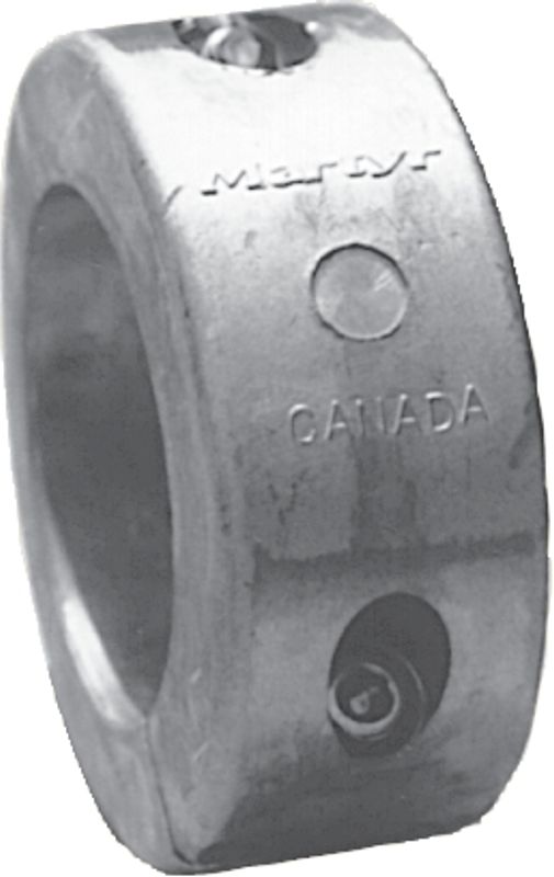 Smal aksel anode, for 25 mm aksel, Zink, CMC25