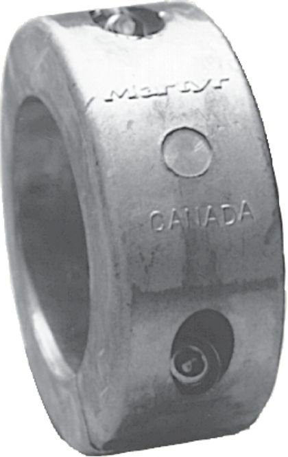 Hovedbilde Smal aksel anode, for 30 mm aksel, Zink, CMC30