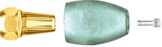 Hovedbilde Propellmutter Anodesett, for 32 mm aksel, Alu, ...