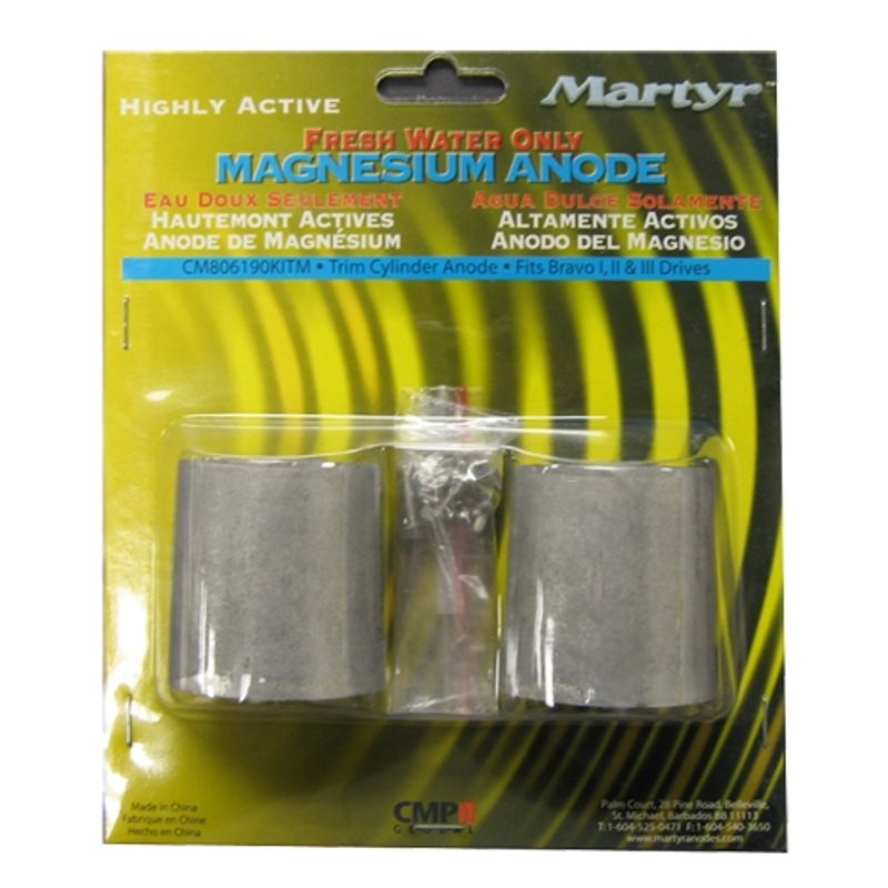 Merc trim sylinder anode, Magn 806190, CM806190KITM