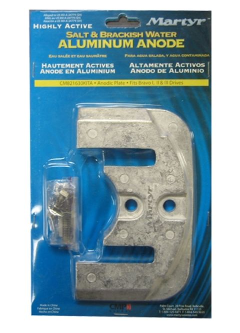Hovedbilde Kavitasjonsplate anode med bolt, Alu 821630, ...