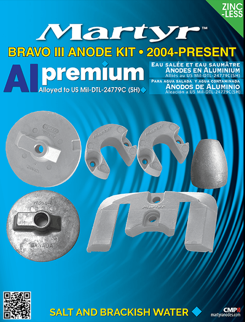 Hovedbilde Anodesett, Bravo 3 (2004-), Alu, CMBRAVO3KITA