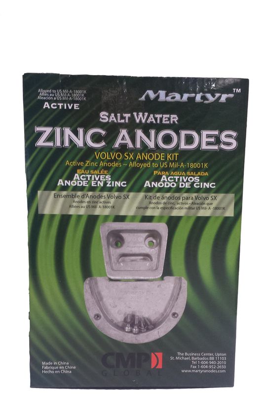 Volvo Penta Sx / DP-SM Zink sett, Zink