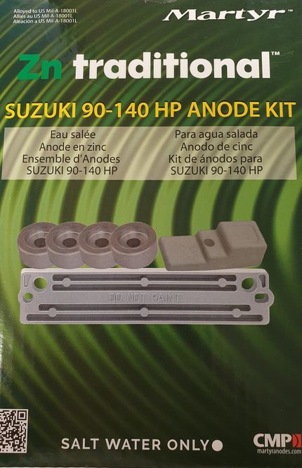 Hovedbilde Anodesett f/ Suzuki 90-140, Zink