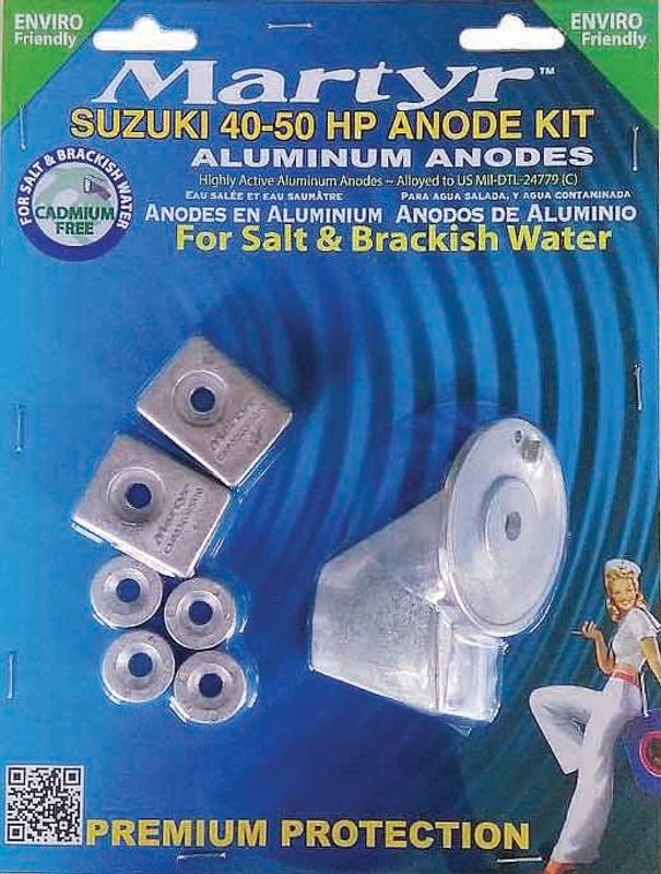 Anodesett f/ Suzuki 40-50, Alu