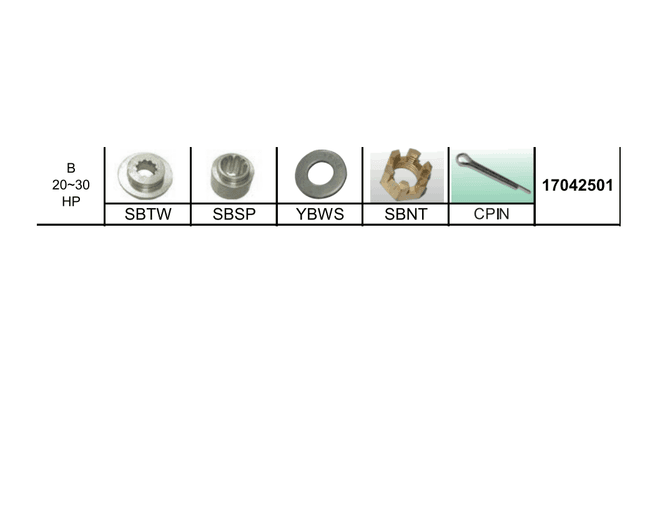 Hovedbilde Hardware-sett [B] Suzuki 20-30Hk