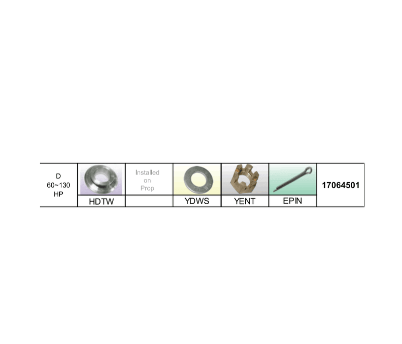Hardware-sett [D] Honda 60-130Hk