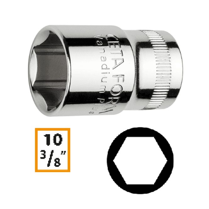 Hovedbilde 3/8'' Pipe, 22 mm, 6-kant