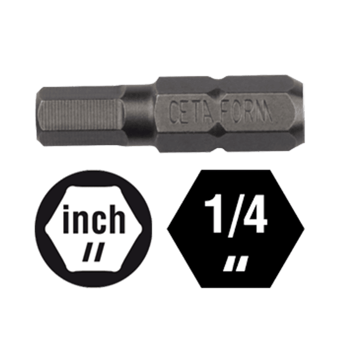 Hovedbilde Bits, Unbrako, 1/4'' tomme